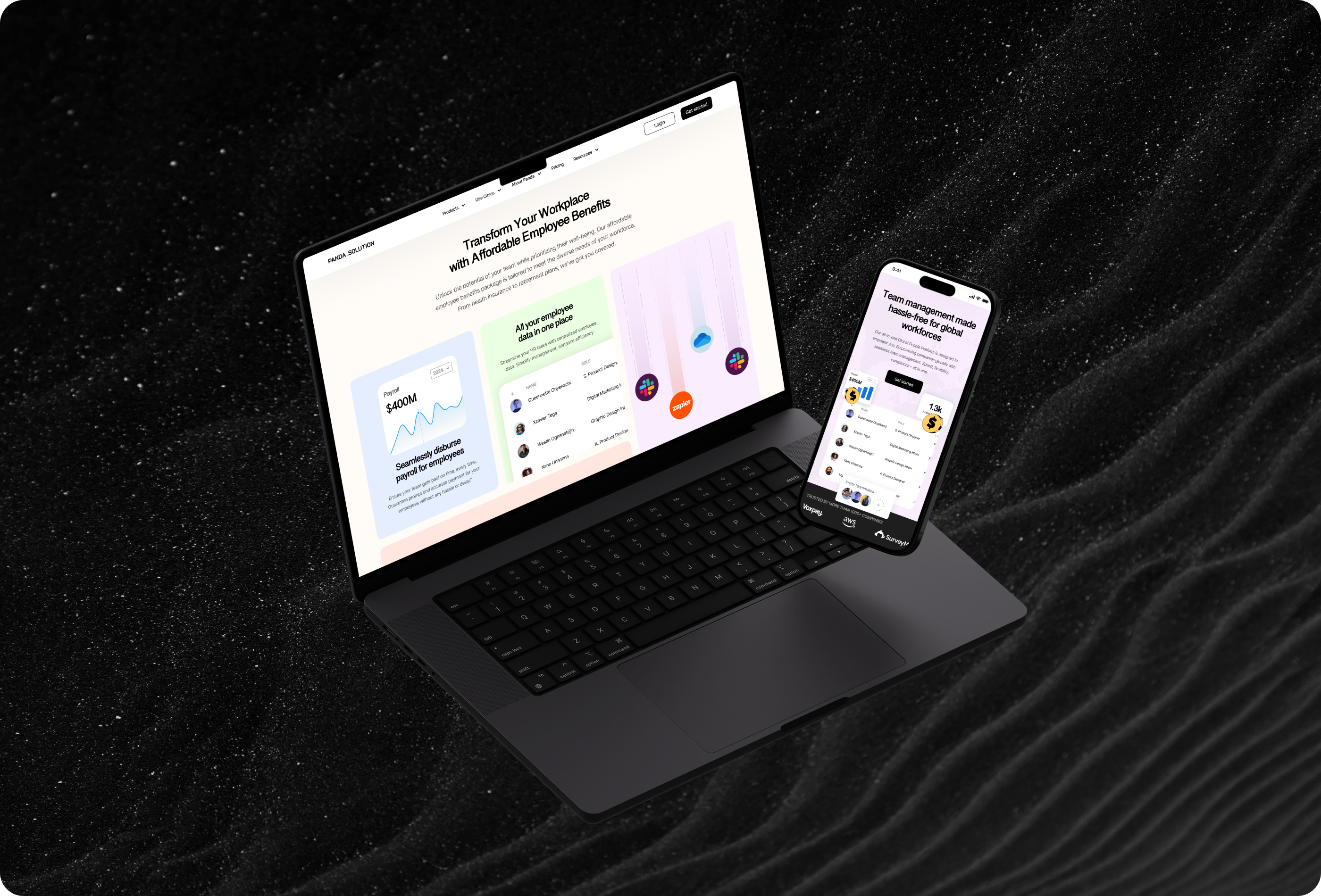 SaaS Landing Page design landingpage ui uidesign website design