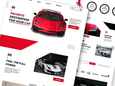 Car Service 3d animation branding car ferrari graphic design lambo motion graphics porsche tyres ui vehicle wheels