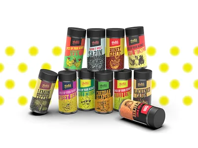 Spices 3d 3d modelling 3d rendering graphic design illustration label design labels spice bottles spices