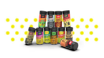Spices 3d 3d modelling 3d rendering graphic design illustration label design labels spice bottles spices