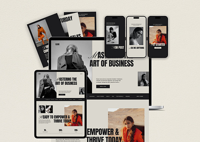 Elise | Showit & Canva Template aesthetic aestheticdesign design etsy etsyseller etsyshop graphic design showit showitdesign showittemplate social socialmedia ui ux web webdesign website webtemplate