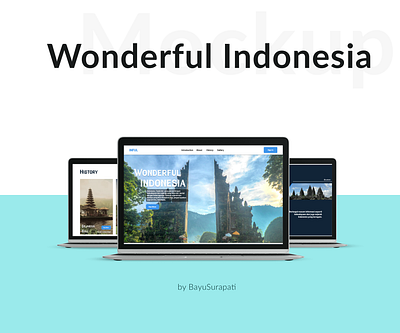 Wonderful Indonesia Web Landing Page culture history indonesia tourism ui website