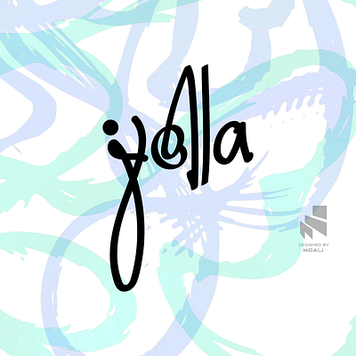 JOLLA black black and white brand branding draw graphic design logo logo design minimal minimalist sketch typography