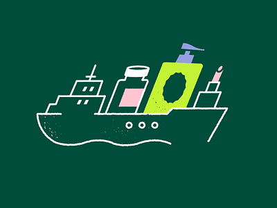 Shipping Goods beauty beauty brands cosmetics delivery goods icon icon design illustration ship shipping supplements