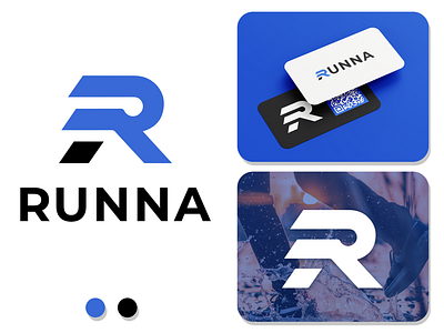 Runna - Modern Minimalist Logo branding business logo design emblem graphic design logo minimalist logo modern logo proffessional logo running sports symbol