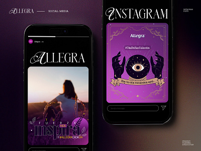 Social Media Allegra branding design graphic design instagram post social media