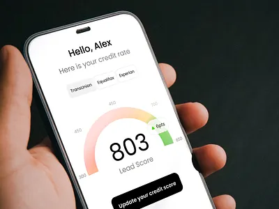 App UI for Credit Score appdesign mobile app ui uxdesign