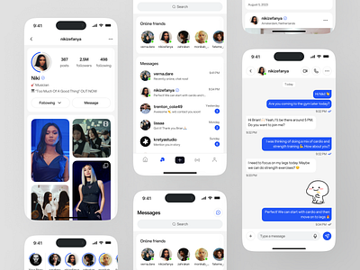 ConnectWorld - Social Media App (Message) android app app design chat chat app clean app ios message app message mobile ui uiux