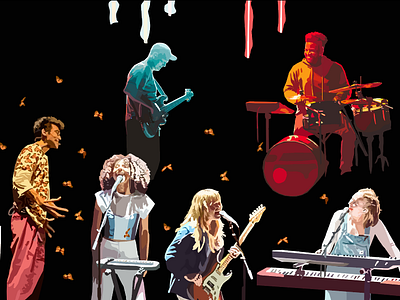 Jacob Collier and Band adobe illustrator art digital art graphic design illustration music vector