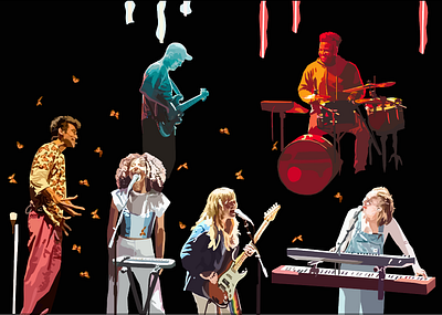 Jacob Collier and Band adobe illustrator art digital art graphic design illustration music vector
