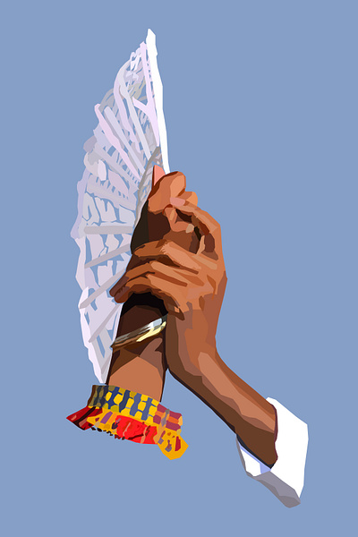 Ancestors adobe illustrator afro caribbean art digital art guadeloupe hands illustration vector