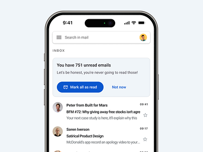 Honest Gmail design email fun gmail google ios iverson mail material material3 product design satirical soren ui ux