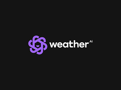 WeatherAI: Unlocking the Future of Forecasts with AI ai automation behance creative logo dribbble hexagon logo logodesign pinterest technology todays weather weather