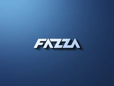 Fazza Logo bold logo branding geometric logo graphic design heavy letters logo logo design