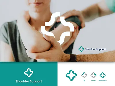 Shoulder Support care letter s logo meaningful medical modern s logo shoulder support