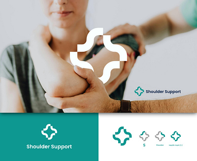 Shoulder Support care letter s logo meaningful medical modern s logo shoulder support