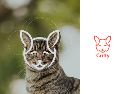 Catty Logo Line branding design graphic design icon illustration logo logo design logotype ui vector