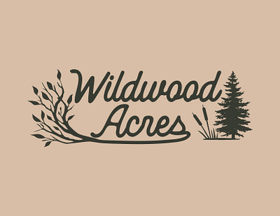 Wildwood Acres brand identity branding identity design illustration logo logo design