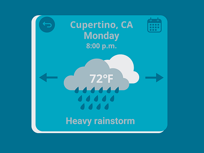 DailyUI 37 / Weather Design app cloud daily ui daily ui 37 dailyui dailyui 37 graphic design ui weather weather app weather design weather graphic design weather widget