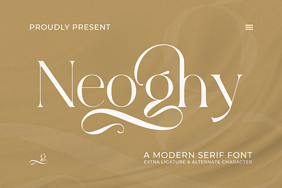 Neoghy - A Modern Serif Font style