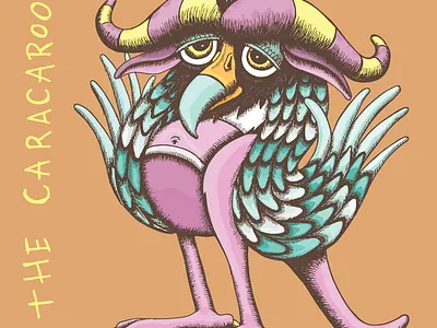 Tiny Beast: The Caracaroo adobeillustrator african water buffalo art artist beast brand brand design branding caracara falcon creature crested caracara design falcon graphic design hybrid animal illustration kangaroo logo storybook character