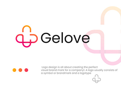 Gelove logo design for company app logo branding business logo design g icon illustration logo design logo maker love modern modern logo symbol ui