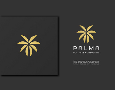 Palma Logo business consulting logo luxury negative space palm