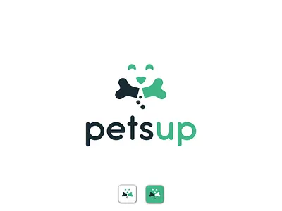 Petsup logo animal care logo mascot pets pictorial supplement