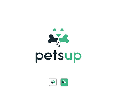 Petsup logo animal care logo mascot pets pictorial supplement