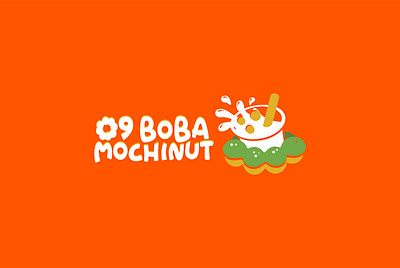 BOBA MOCHINUT | LOGO DESIGN & BRAND IDENTITY branding design donut food graphic design logo logodesign ui