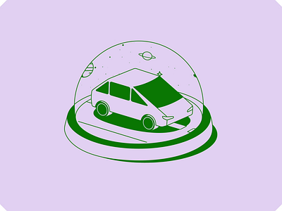 Little Space 🌌 animation app branding car globe graphic design icon illustration isometric motion graphics outline planets space ui