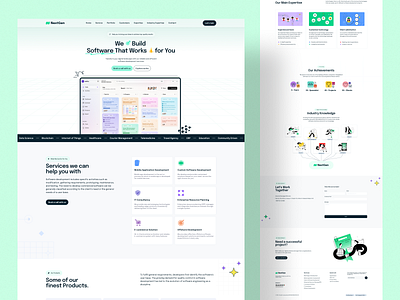 NextGen - website redesign of a Tech company landing page product design saas design ui ui design uiux ux ux design web app design web design