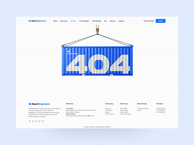 Error 404 Web Page 404 error 404 error page landing page logistics ui ui design ui ux ux ux design web design webdsite design