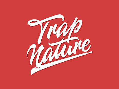 Trap Nature - Hand Lettering Logo graphic design hand drawn lettering logo modern logo