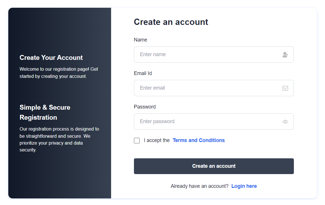 ReadymadeUI Signup Form UI | Tailwind CSS By ReadymadeUI On Dribbble