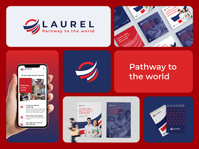 Laurel Consult branding education graphic design logo