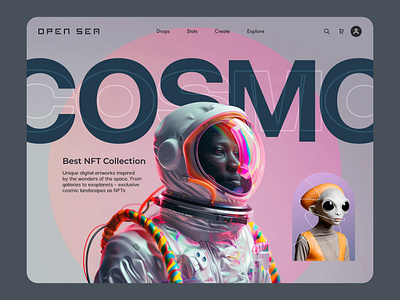 Cosmo crypto design nft ui uidesign uiux ux uxui website