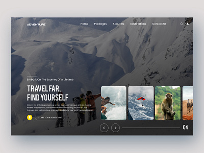 Travel Adventure website design adventure booking design destination flight home page landing page minimal torusim travel agency travel app travel service travel web design travel web ui travel website trip ui ux vacation website