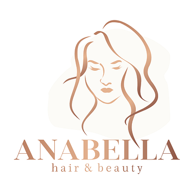 anabella hair & beauty graphic design hair beauty hair logo logo logo design hair beauty salon logo silhuet