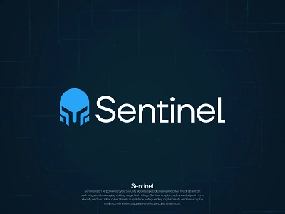 Sentinel - Cyber Security Agency abstract logo agency brand identity branding cyber cyber security design guidelines identity logo logo design logodesign logomark logos logotype modern logo security security logo shield