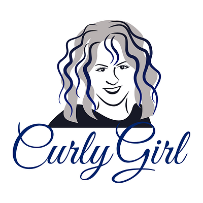 Curly Girl curly girl salon curly logo logo women curly logo