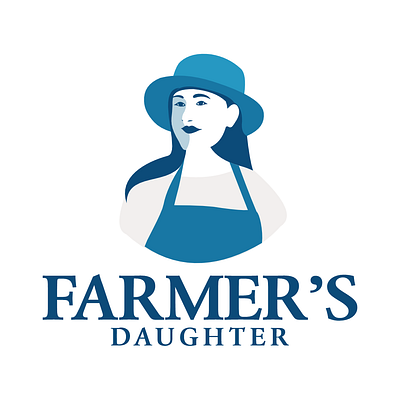 Farmer's Daughter farm logo farmer logo farmers daughter logo icon logo