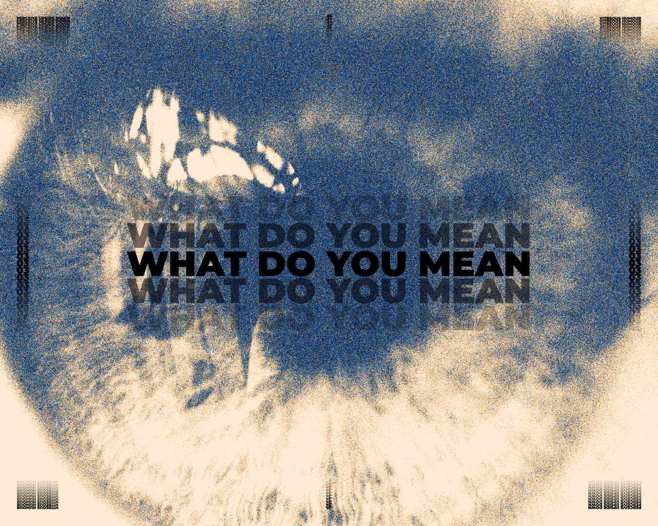 What do you mean - design exploration animation art direction branding graphic design layout motion graphics typography