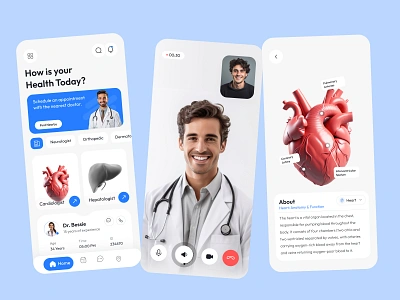 Health App android app clinic doctor health healthcare healthylifestyle helth app hospital landing page medical medicine mobile app design mobile design mobile ui nutrition selfcare supplements ux design web app wellbeing