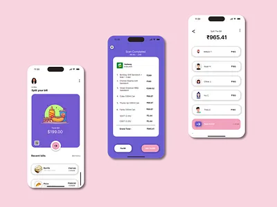 The Split App app branding design graphic design illustration logo typography ui ux vector