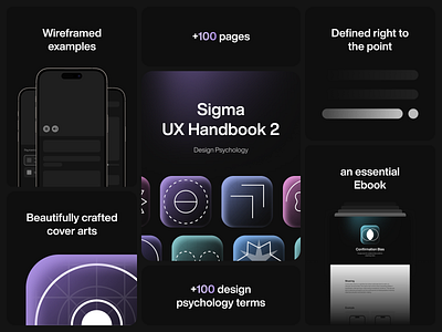 Sigma UX Handbook 2 bento bento layout bentogrid book ebook sigma ui ux ux design