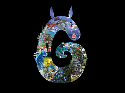 World of Ghibli Jakarta - Official Logo Poster design ghibli logo poster