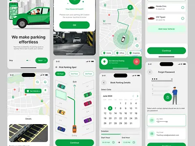 ParkEase | Car Parking App Design | Oripio android app design app case study app design app designer car parking app design case study design design uiux figma design io app design ios app design modern app design oripio oripio design agency parking app design product design sujon hossain sujon hossain designer uiux website design