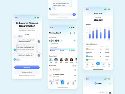 Finance Management Application finance finance app finance design fintech mobile app ui ux