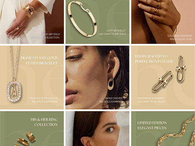 Social Media Design - Hina Jewellery social media content